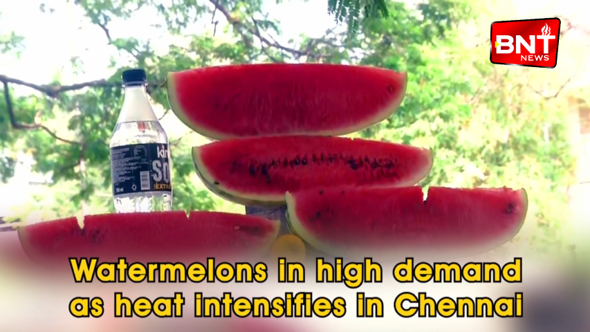 Watermelons in high demand as heat intensifies in Chennai