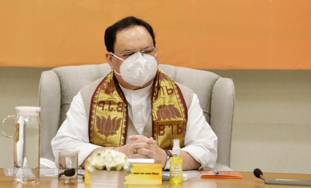 बीजेपी अध्यक्ष जेपी नड्डा ने नई टीम के 70 नेताओं की बुलाई बैठक