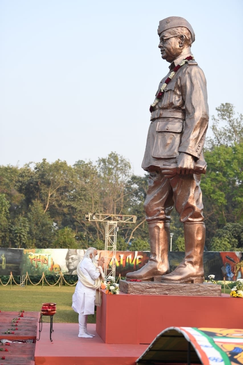 भारत उन नक्शे कदमों पर चल रहा है, जो नेताजी का सपना था : पीएम मोदी