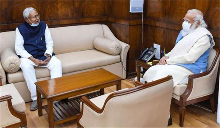 नीतीश मिले मोदी से, कृषि कानूनों का किया समर्थन