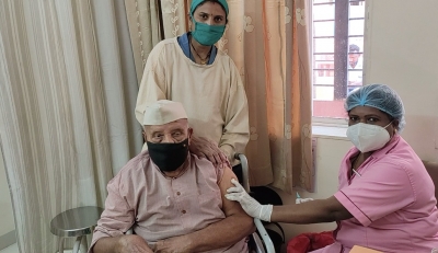 राजस्थान : 75 वर्षीय समाजवादी नेता समेत 7 लाख बुजुर्गो ने वैक्सीन लगवाई
