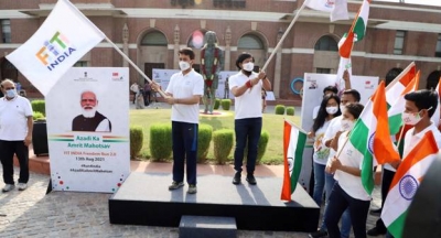 अनुराग ठाकुर ने 75 वें स्वतंत्रता दिवस के मौके पर फिट इंडिया फ्रीडम रन 2.0 लांच किया