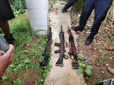 मेघालय पुलिस से छीने गए हथियार शिलांग नदी में मिले