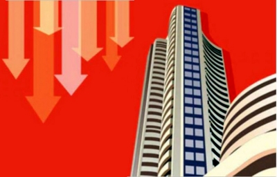 वाहन और बैंकिंग समूह में गिरावट के दबाव में शेयर बाजार लुढ़का