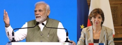 फ्रांस के विदेश मंत्री ने की पीएम मोदी से मुलाकात