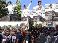 शाहरुख टीवी प्रीमियर का जश्न मनाने के लिए मन्नत की बालकनी पर ‘पठान’ के गाने पर थिरके