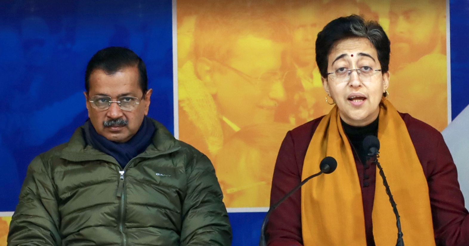 दिल्ली सरकार पर ‘आप’ का आरोप, बाबा साहेब और भगत सिंह की फोटो हटाई