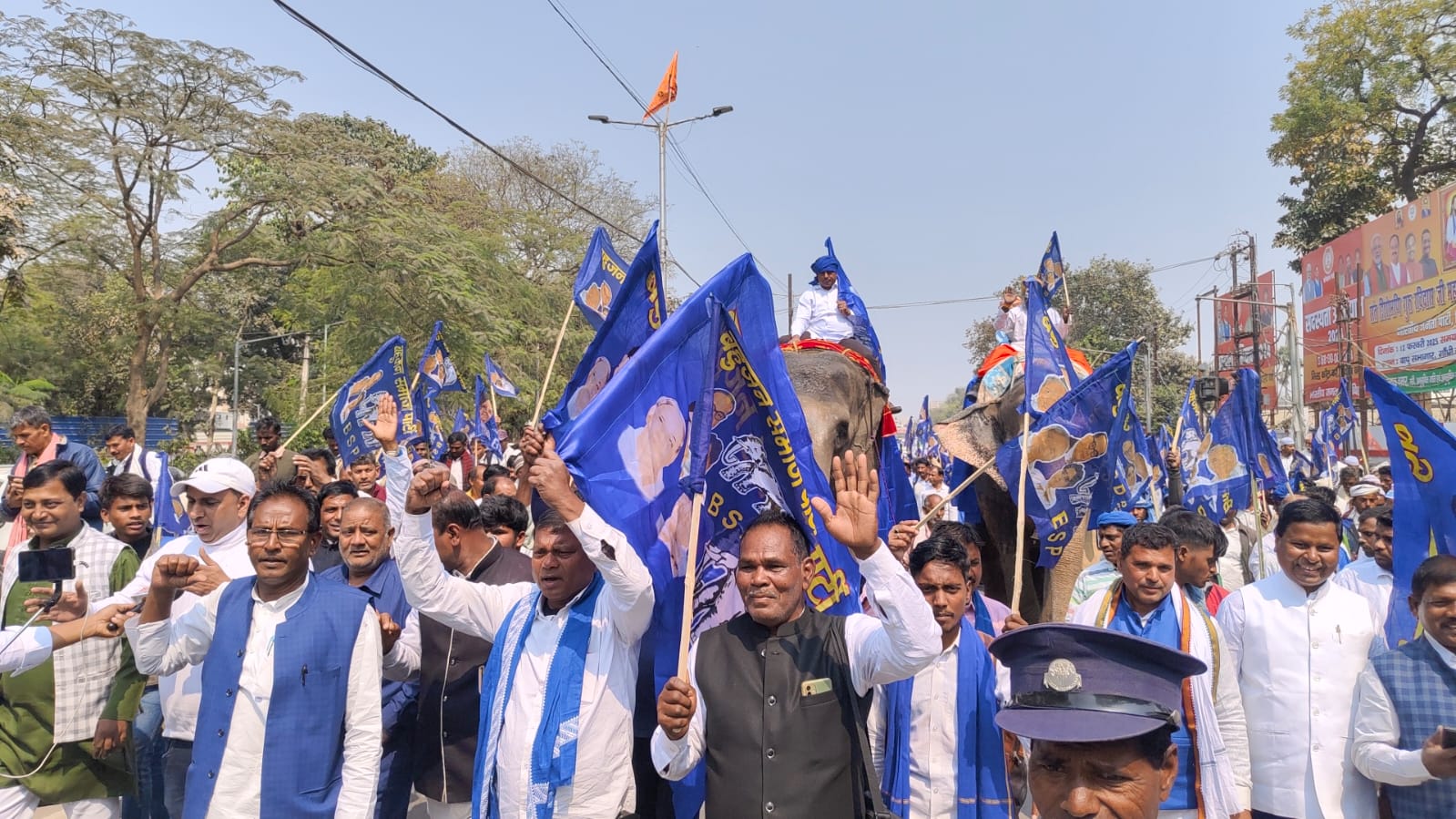 पटना में रविदास जयंती पर निकली शोभायात्रा, बसपा नेताओं ने किया बिहार में जनसमर्थन का दावा