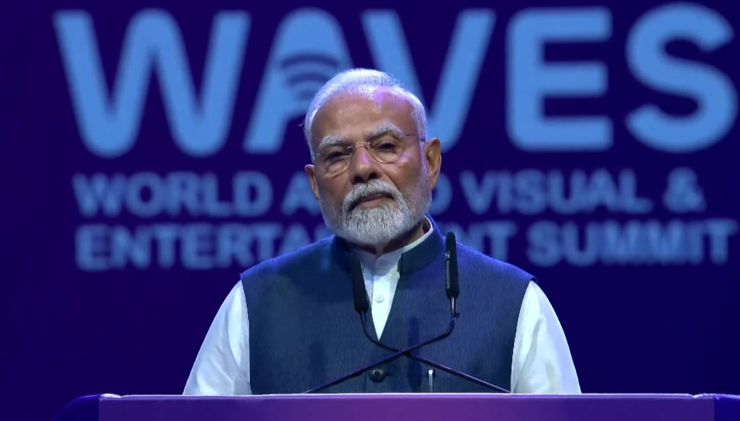 पीएम मोदी ने किया वेव्स समिट का उद्घाटन, बोले- ‘ये एक वेव है- संस्कृति की, रचनात्मकता की’